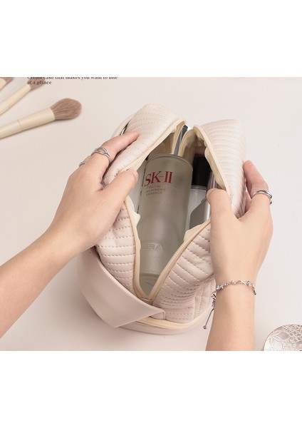 Su Geçirmez Kadın Kozmetik Çantası Taşınabilir Tuvalet Çantası (Yurt Dışından) fırsatları