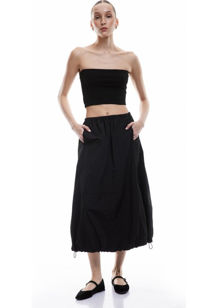 Beli Bağcıklı Rahat Kesim Uzun Balon Etek fiyatları