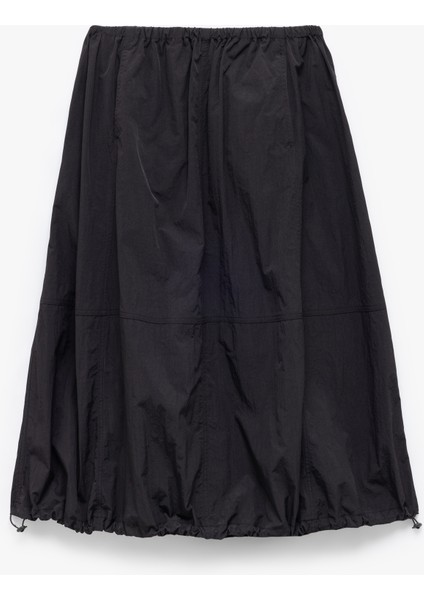 Beli Bağcıklı Rahat Kesim Uzun Balon Etek modelleri