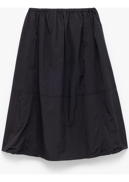 Beli Bağcıklı Rahat Kesim Uzun Balon Etek fırsatları