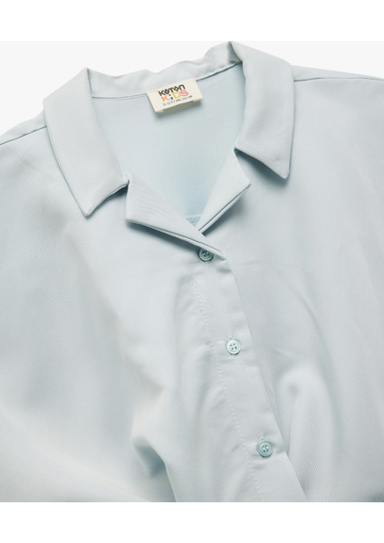 Düğme Detaylı Modal Karışımlı Kolsuz Crop Gömlek modelleri