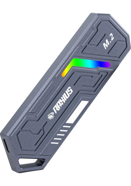 DK03 Usb-A/type-C Kablolu Rgb 22X80 M.2 Nvme Taşınabilir Harici SSD (Boş Kutu)