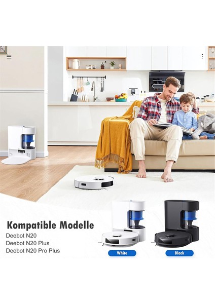 Ecovacs Deebot N20 Pro Plus / N20 Plus / N20 Robot Süpürge Ana Yan Fırçalar Hepa Filtreler Paspas Pedleri Parçalar (Yurt Dışından)