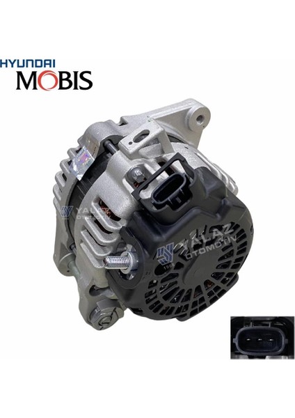 Mobıs 12V Alternatör Dinamo Delco Tipi 90A (Soketli 3 Fiş) (C-L-Fr) Hyundaı Accent Blue-Kıa Ceed/rıo modelleri