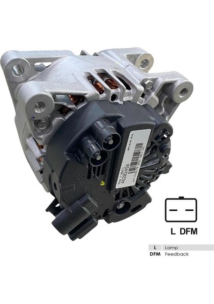 12V Alternatör Dinamo 120 A (L-Dfm) (4 Ayak) Cıtroen Berlıngo-Fıat Fıorıno-Peugeot Bıpper fırsatları
