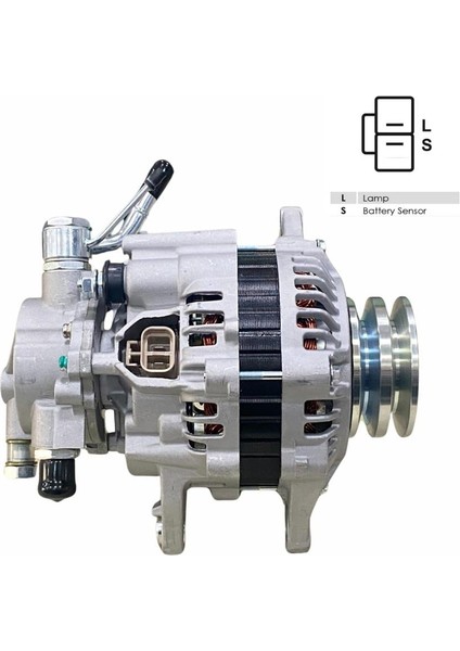 12V Alternatör Dinamo 65 A Vakumlu (L-S) (10 mm Saplama) Hyundaı H100-MITSUBISHI L200/L300
