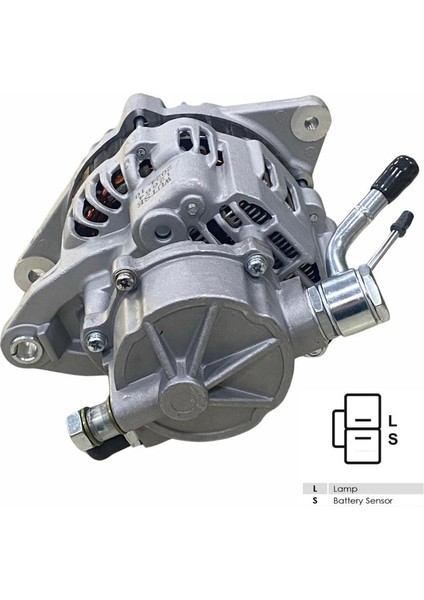 12V Alternatör Dinamo 65 A Vakumlu (L-S) (10 mm Saplama) Hyundaı H100-MITSUBISHI L200/L300