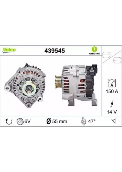 12V Alternatör Dinamo 150 A (Com/bss) Bmw