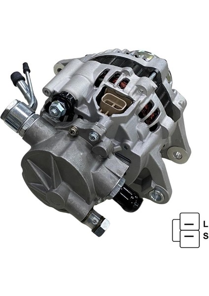 12V Alternatör Dinamo 65 A Vakumlu (L-S) (10 mm Saplama) Hyundaı H100-MITSUBISHI L200/L300