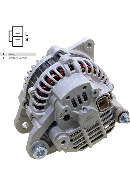 12V ALTERNATÖR DİNAMO MITSUBISHI TİPİ 90 A (L-S) (VAKUMSUZ) MAZDA PICK-UP-MITSUBISHI CANTER/PAJERO modelleri