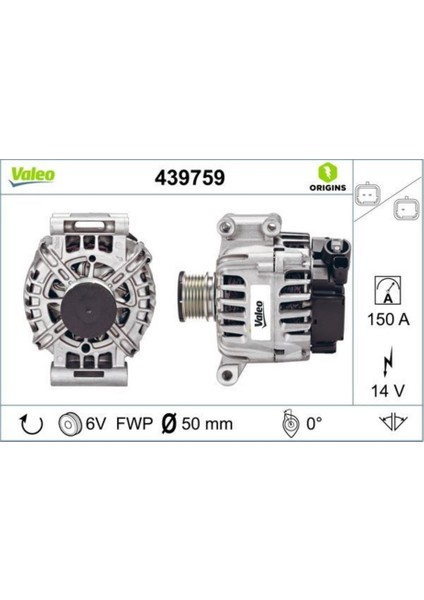 12V Alternatör Dinamo 150 A (Com) Cıtroen-Peugeot