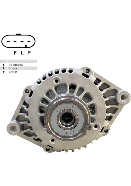12V Alternatör Dinamo Delco Tipi 120 A (2-Fiş) (F-L) Chevrolet Captıva 2.0 D-Opel Antara 2.0 Cdtı