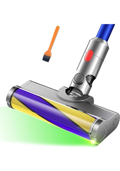 Dyson V7 V8 V10 V11 V15 Kablosuz Temizleyiciler Için Toz Algılama Işığına Sahip Elektrikli Süpürge Başlıkları Sert Zemin Fırça Başlığı (Yurt Dışından)