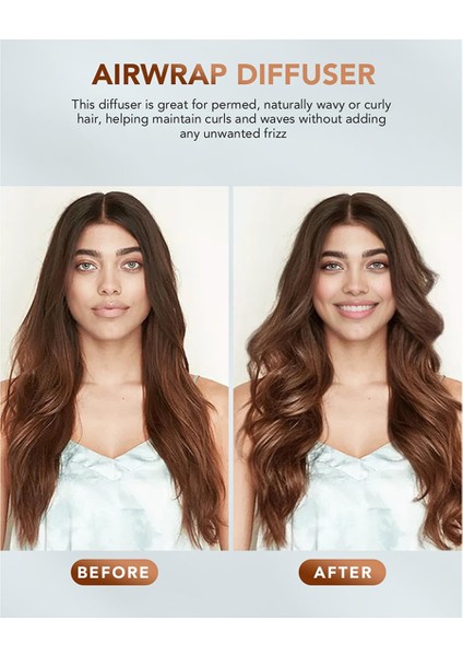 Difüzör ve Büyük Yuvarlak Hacim Veren Fırça Ataşmanı Dyson Airwrap HS05, HS01 ile Uyumlu - Ideal Güzellik Hediyesi (Yurt Dışından) fırsatları