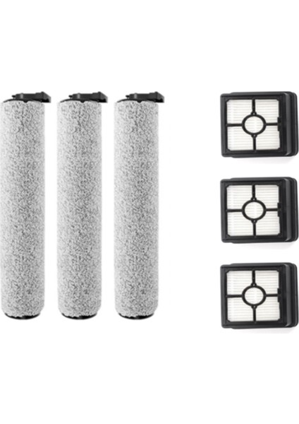 Midea X8 Çamaşır Makinesi Aksesuarları Fc9 Pro Flash Silindir Fırça Filtresi Hepa Filtre Fırça Aksesuarları-6 Adet Için Uygundur (Yurt Dışından)