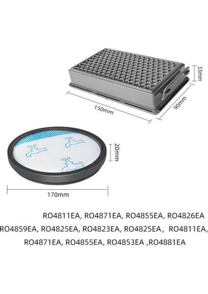 Rowenta RO4811EA RO4871EA RO4855EA RO4826EA Elektrikli Süpürge Aksesuarları Yedek Sarf Malzemeleri Için Uygundur (Yurt Dışından) modelleri
