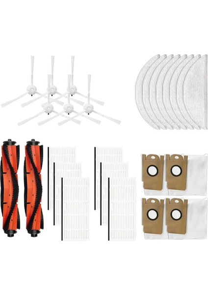 Xiaomi Lydsto R1 / Lidstro S1 Robot Süpürge Için Yedek Parçalar Ana Yan Fırça Hepa Filtre Paspas Pedi Toz Torbası (Yurt Dışından)