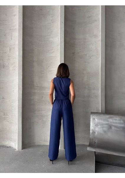 Keten Kumaş Yelekli Pantolon Takım fiyatları