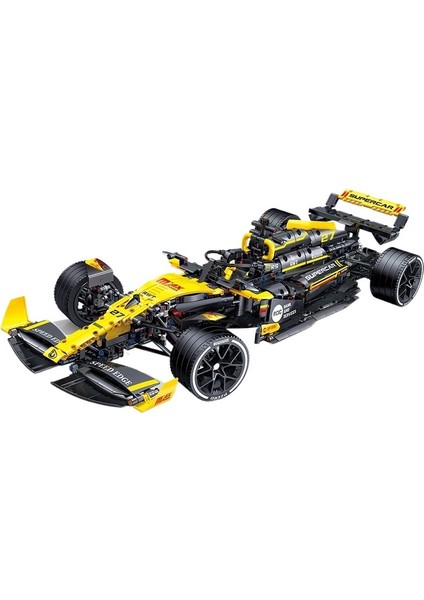 Spor Araba 1:8 F1 Yarış Arabası Modeli Montaj Eğitim Yapı Taşı Oyuncakları (Yurt Dışından)