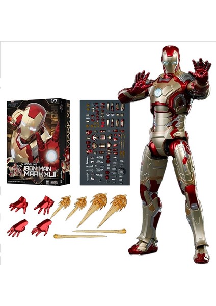 Iron Man MK42 Aydınlık Versiyon Montaj Versiyonu 1/7 El Modeli (Yurt Dışından)