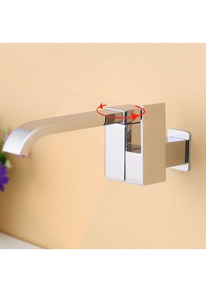 Banyo Lavabo Musluğu Duvara Monte Soğuk Su Küvet Şelale Musluk Lavabo Paspas Havuz Musluğu -Gümüş (Yurt Dışından) fiyatları