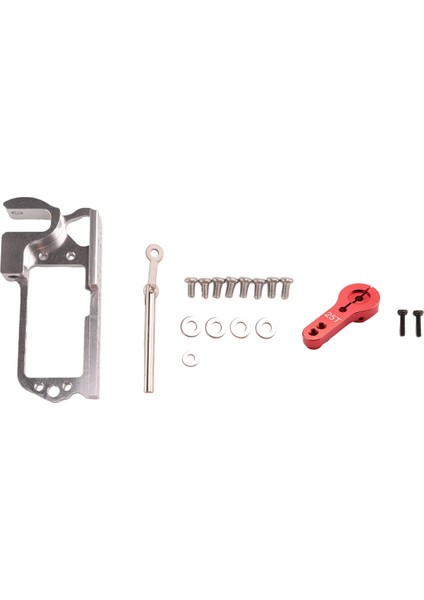Servo Parabolik Anahtar Cihazı Hava Aracı Atma Tarot Dağıtıcısı 25T Kol Uzaktan Kumandalı Araba Rc ES3001, Gümüş+Kırmızı (Yurt Dışından) fiyatları