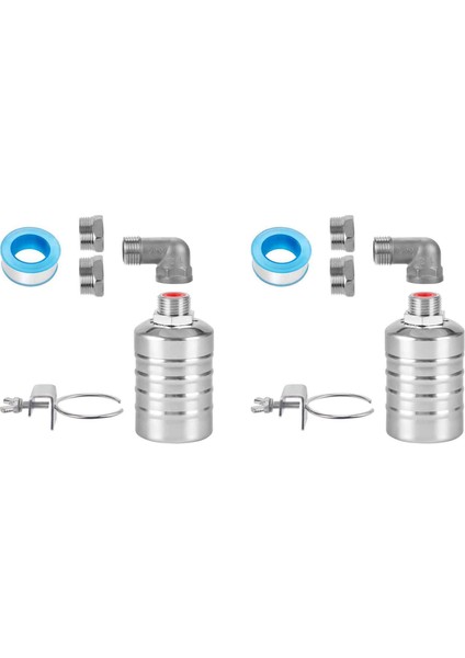 2 Set 1/2 Inç Ila 3/4 Inç Su Şamandıra Vanası, Paslanmaz Çelik Vana, Tam Otomatik Seviye Kontrol Vanası (Yurt Dışından)