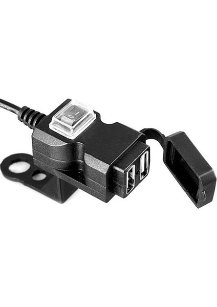 Çakmak 9-90V Evrensel USB Soket Fişi Su Geçirmez Çift Şarj Cihazı Otomatik Adaptör Anahtarlı (Yurt Dışından)