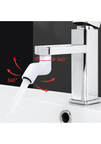 Döner Mutfak Musluğu Uzatıcısı Su Tasarrufu Musluk Ucu Adaptörü Evrensel Sıçrama Filtresi Banyo Lavabo Aksesuarları, B (Yurt Dışından) indirimleri