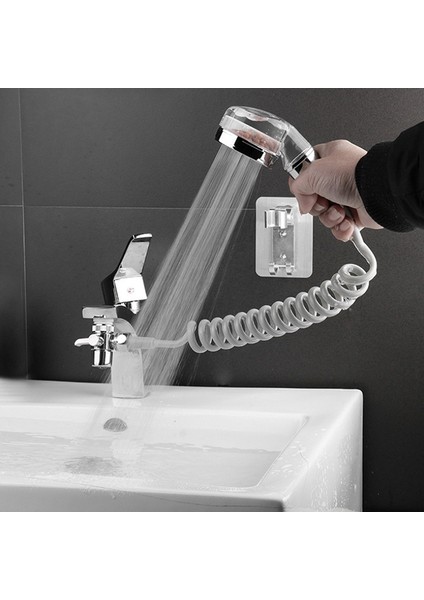 Banyo Musluğu Genişleticisi Harici Duş Lavabo Musluğu Su Bölücü Esnek Küçük Nozul Seti Saç Yıkama Için (Yurt Dışından) fırsatları