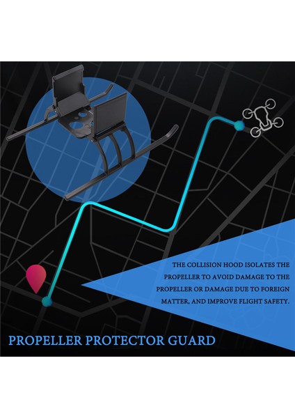 HS720/HS720E Iha Aksesuar Koruyucu Kiti Için Katlanabilir Iniş Takımı ile Pervane Koruyucu Muhafaza (Yurt Dışından) indirimleri