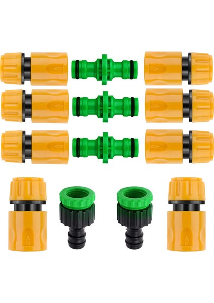 13 Adet Plastik Bahçe Hortumu Musluk Bağlantı Kiti Boru Tüpünü Birleştirmek Için (Yurt Dışından)