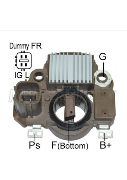 12V Kömürlü Konjektör Mıtsubıshı Tipi (4 Fiş Dik Soketli) (D-Fr-Ig-L) Honda