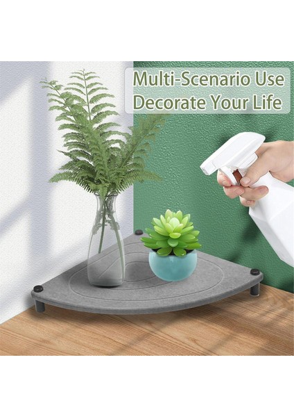 Anında Kuruyan Mutfak Lavabo Düzenleyici Diyatomit Taş Tepsi Emici Mat Sabunluk Sünger ve Diş Fırçası Bardak Altlıkları (Yurt Dışından)