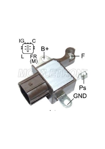 12V Alternatör Konjektör Denso Tipi (4 Fiş Düz Soket) (Ig-C-L-Fr) Honda