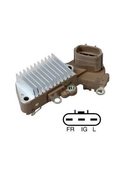 12V Alternatör Konjektör Nıppon Denso Tipi (3 Fiş Oval Soket) (Fr Ig L)