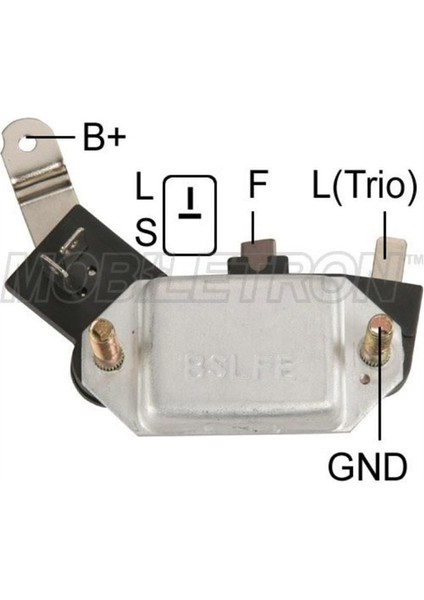 12V Kömürlü Konjektör Hıtachı Tipi (2 Fiş) (Lehimli) Hyundaı-Isuzu-Mazda-Nıssan