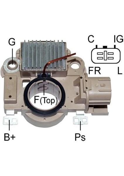 12V Kömürlü Konjektör (4 Fiş Soketli ) (C-Ig-Fr-L) Honda Cıvıc