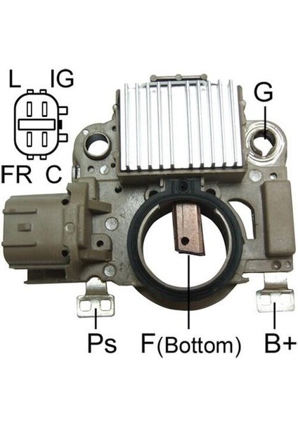 12V Kömürlü Konjektör (4 Fiş Soketli ) (C-Fr-Ig-L) Honda Cıvıc/cr-V