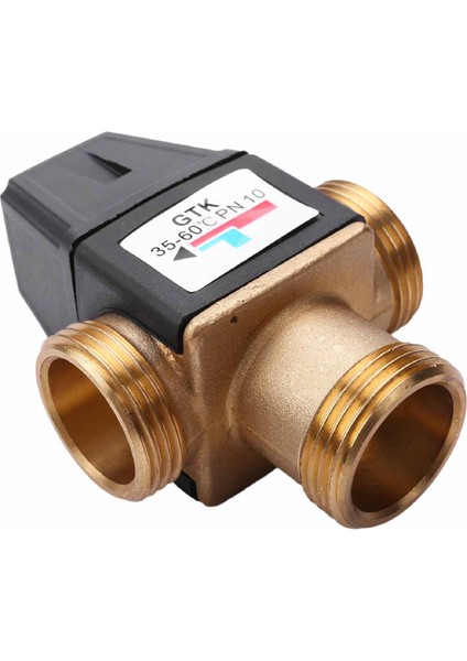 1 Adet 3 Yollu DN25 Dış Dişli Pirinç Termostatik Karıştırma Vanası Güneş Enerjili Su Isıtıcısı (Yurt Dışından)