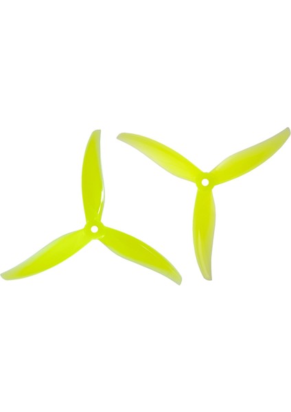 10 Çift Drone Pervanesi 5127.5 5.1 Inç 3 Bıçaklı Pc Rc Fpv Freestyle Drone Aksesuarları Parça Sarı (Yurt Dışından)