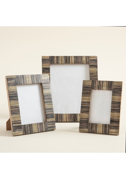 Sanian Fotoğraf Çerçevesi 18X23 cm Natural-Lacivert indirimleri