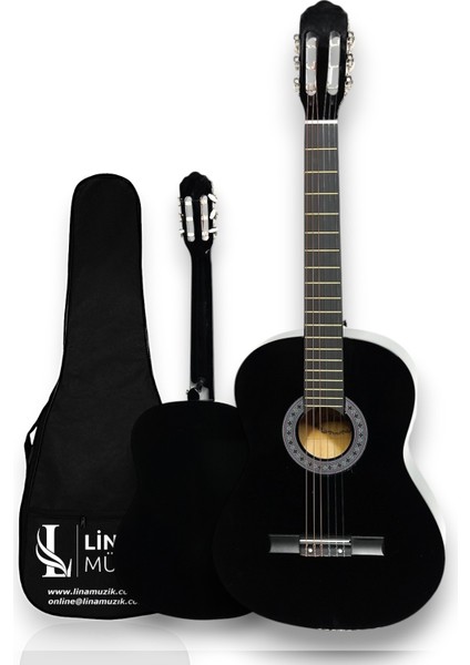 CG-3902BK Mat Klasik Gitar 4/4 Yetişkin Boy Sap Ayarlı Full Set - Mat Siyah fiyatları