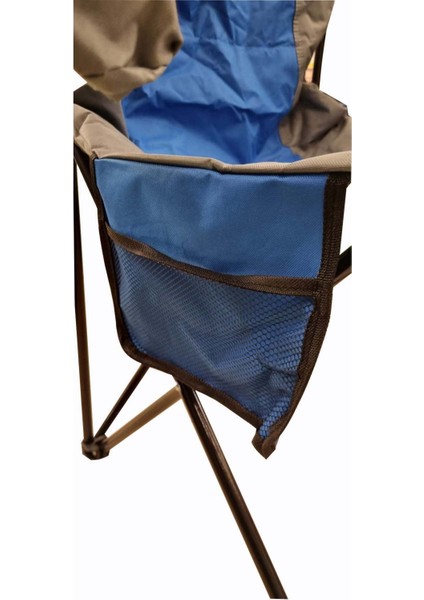 Mavi Kamp Sandalyesi Kamp Koltuğu Xxl Kalın Profil 120kg Mavi Ha043 fırsatları