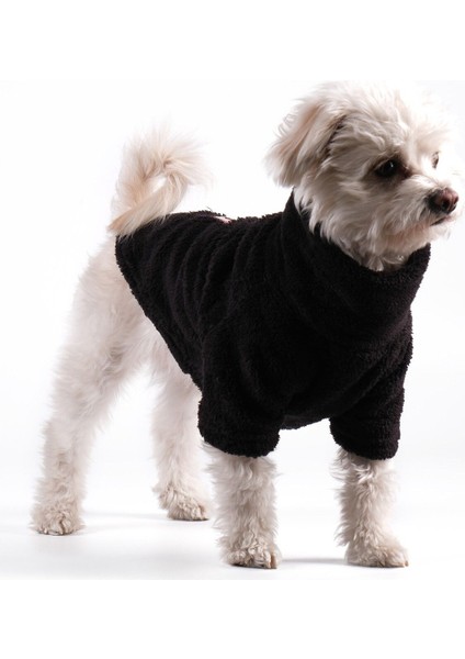 Köpek Kıyafeti Wellsoft Boğazlı Sweat Black