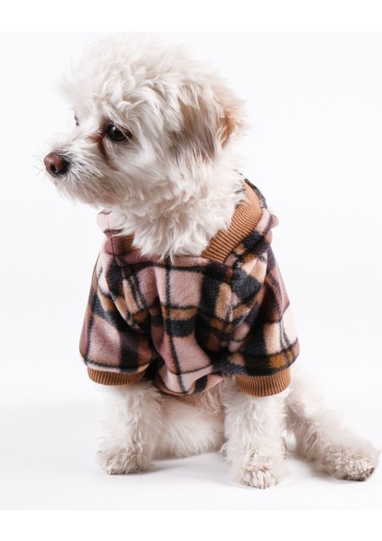 Köpek Kıyafeti Polar Tulum Ekose