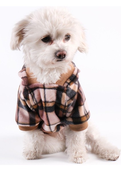 Köpek Kıyafeti Polar Tulum Ekose