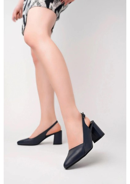 Tarçın Deri Günlük Kadın Topuklu Ayakkabı TRC71-0730 fiyatları