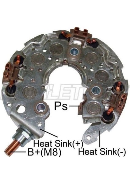 Diot Tablosu Denso Tipi 150 A (M8 Civata) (117 Mm) Ford-Land Rover-Peugeot