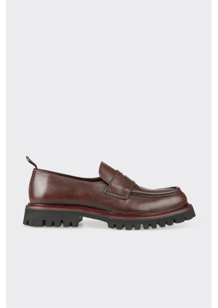 Taba Deri Erkek Günlük Loafer